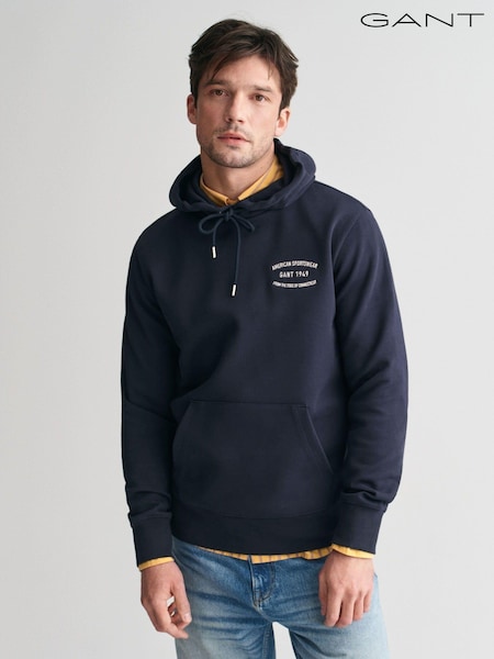 GANT Blue Small Graphic Sweat Hoodie (AD5781) | € 97