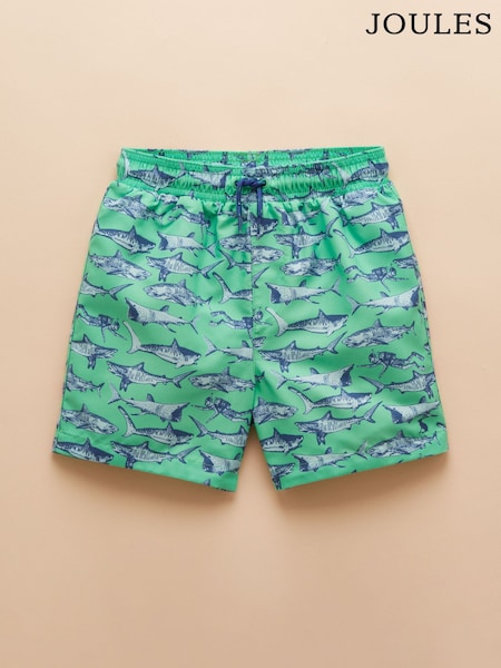 Joules Ocean Green Printed Swim Shorts (AD5801) | R$ 140 - R$ 160