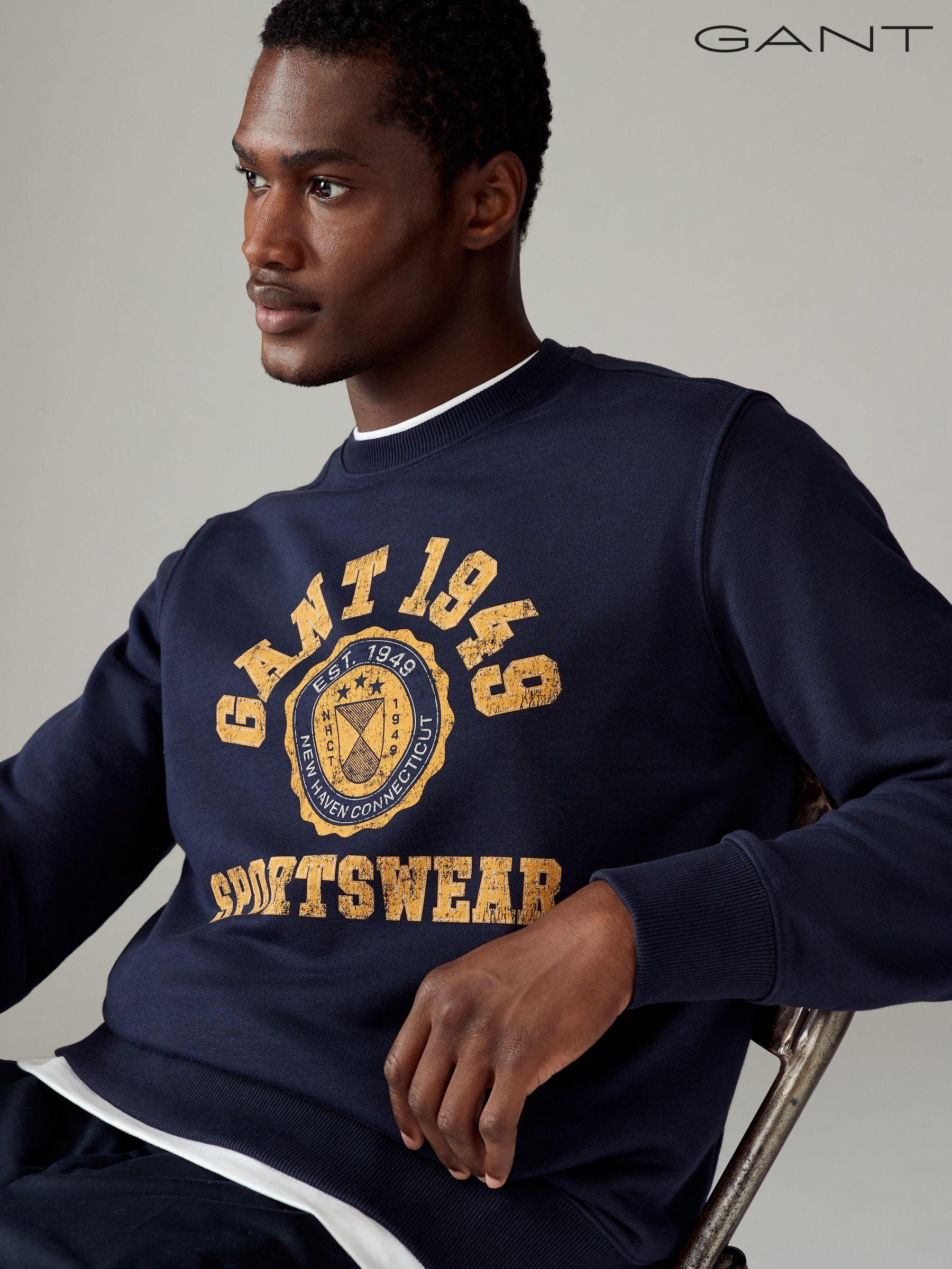 Gant blue sweatshirt hot sale