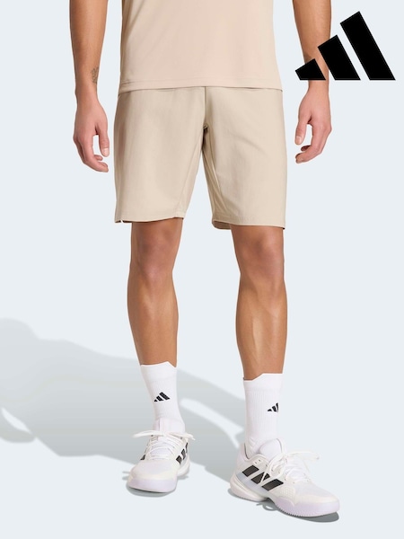 Крем - Regular Adidas Club Tennis Climacool 3-stripes Shorts