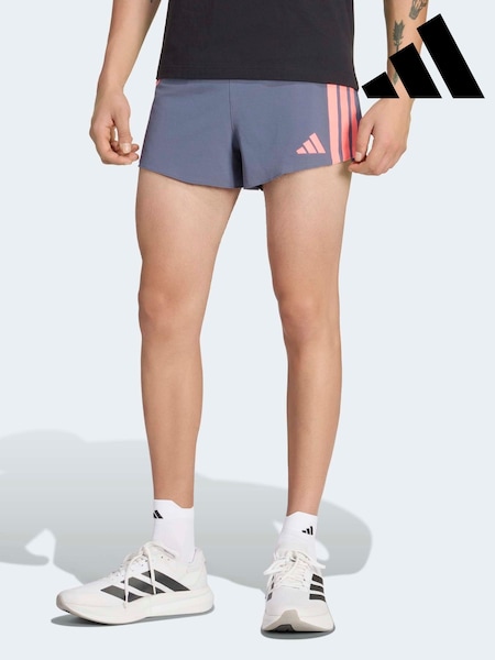Blau - Regular Adidas Adizero Running Gel Pocket Shorts