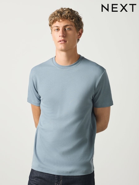 Blue - Slim Fit Motionflex Soft Heavyweight T-shirt