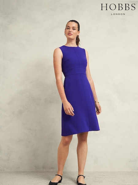 Hobbs Blue Ophelia Dress (AD6304) | AED434