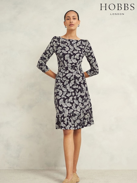 Hobbs Blue Petite Ginny Dress (AD6347) | R$ 880