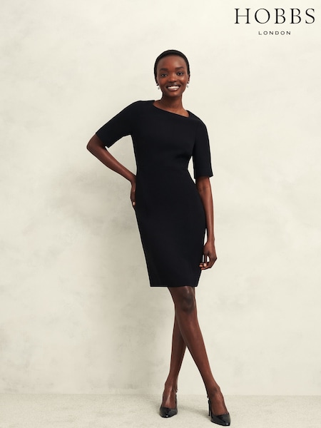 Hobbs Black Maya Dress (AD6352) | ₪749