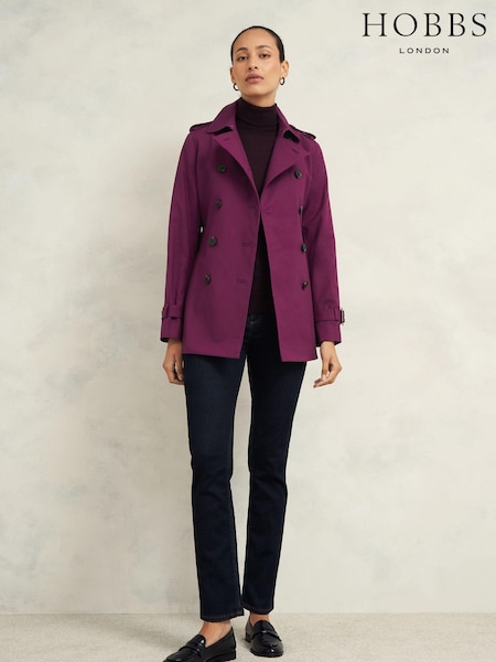Hobbs Purple Adalee Trench Jacket (AD6357) | €239