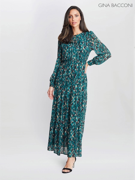 Gina Bacconi Green Jojo Modesty Dress (AD6395) | 490 QAR