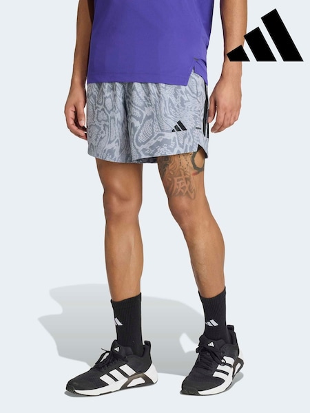 Grå - Regular Adidas D4t Primelift Aop Shorts