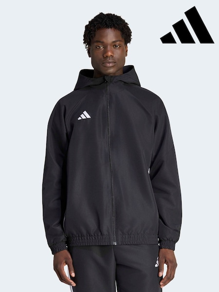 Black - Regular Adidas Tiro 26 Essentials Woven Hoodie