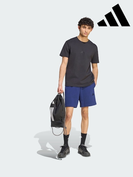 Blue - Regular Adidas Kit Small Logo Shorts