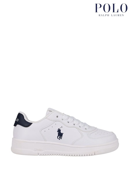 Polo Ralph Lauren Kids Masters Court Logo Trainers (AD6783) | €134