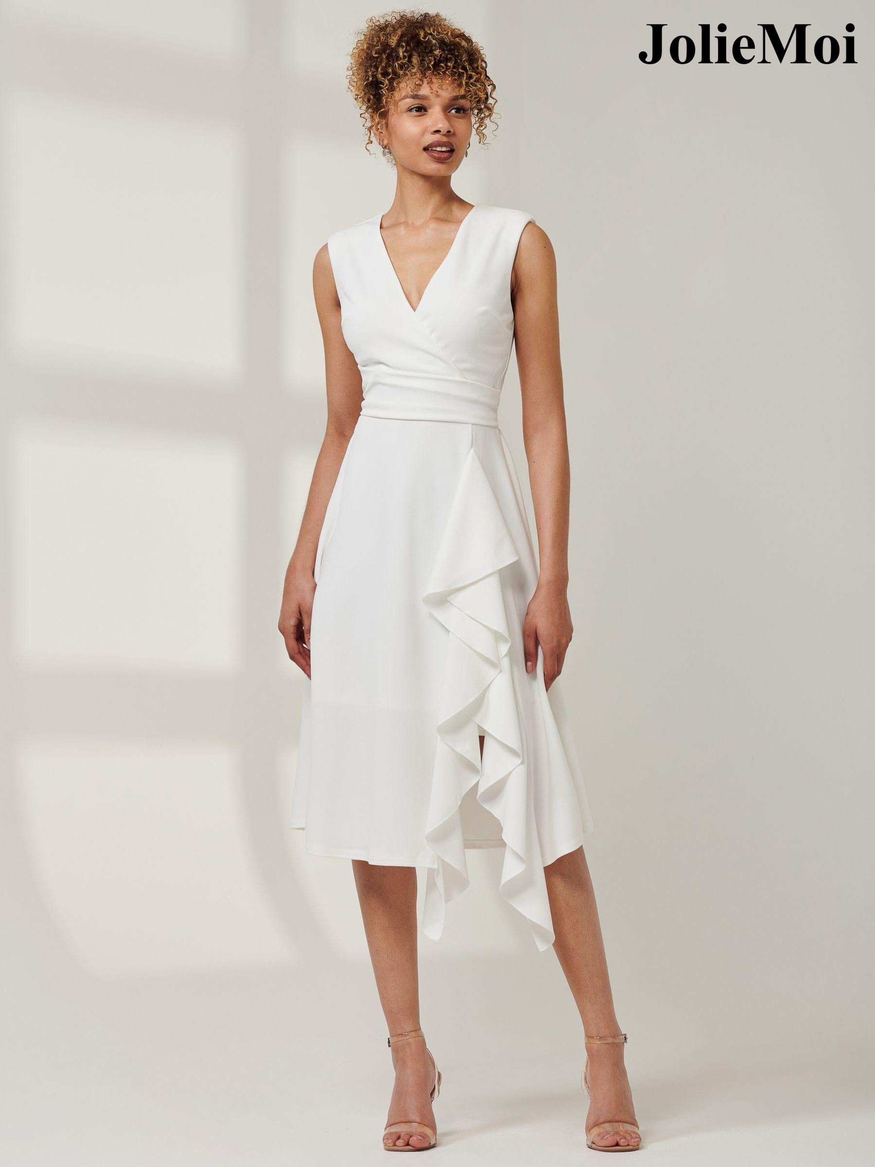 Women s White Midi Wrap Dresses Next Oman