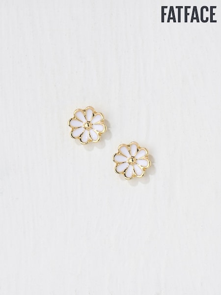 FatFace Enamel Daisy Stud Earrings (AD6850) | €13