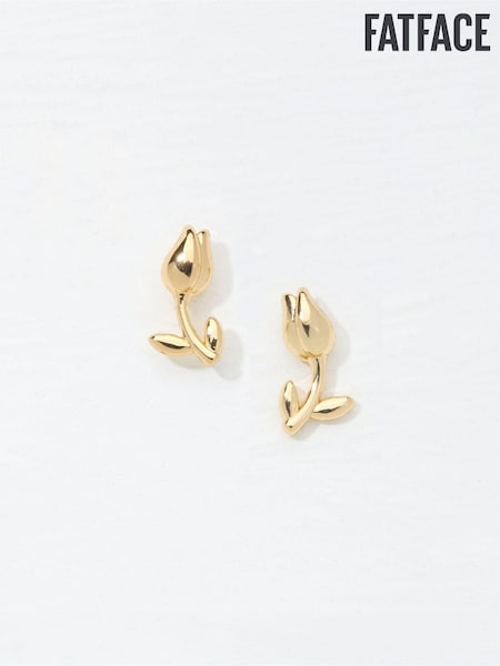 FatFace Gold Tone Tulip Stud Earrings (AD6859) | € 13