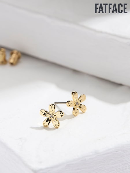 FatFace Gold Tone Flower Stud Earrings (AD6869) | € 13