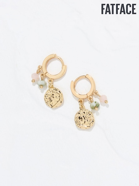 FatFace Charm Huggie Hoops Earrings (AD6902) | ‏53‏₪