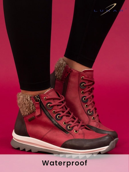 אדום - Lunar Dasha Waterproof Boots (AD7124) | ‏327‏₪