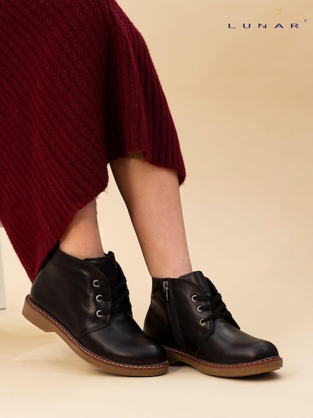 Lunar Claire II Leather Boots (AD7161) | AED218
