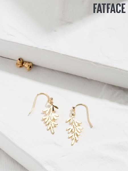 FatFace Leaf Drop Earrings (AD7174) | ‏53‏₪