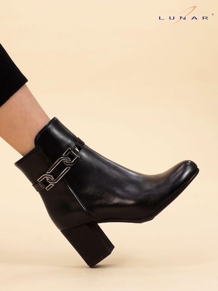 Lunar Lorraine Black Ankle Boots (AD7285) | 338 LEI