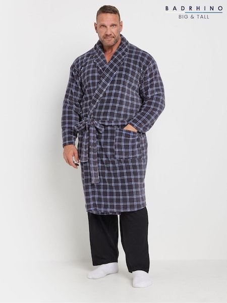 BadRhino Big & Tall Checked Dressing Gown (AD7358) | €41