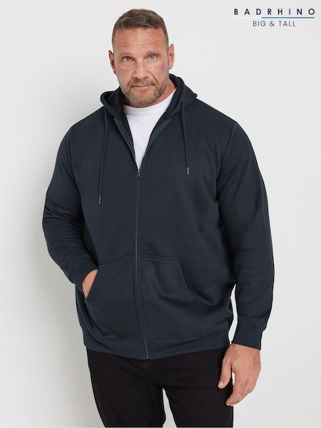 BadRhino Big & Tall Blue Dark Blue Zip Up Jacket (AD7360) | €51