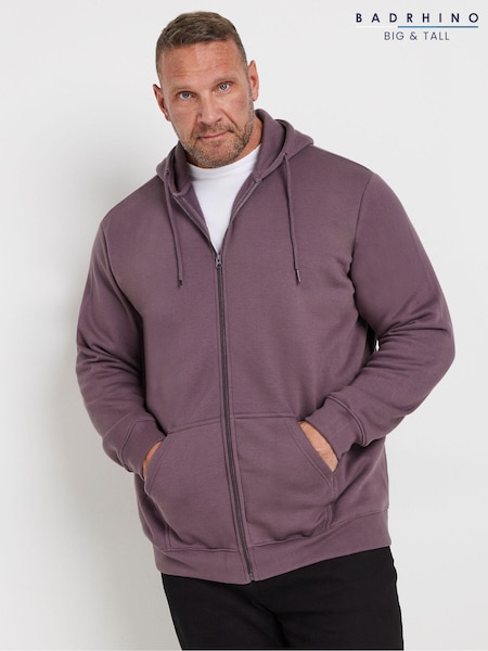 BadRhino Big & Tall Purple Blue Zip Up Jacket (AD7361) | AED192