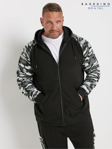 BadRhino Big & Tall Black Blue Zip Up Jacket (AD7363) | €52