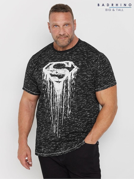 BadRhino Big & Tall Black Superman Inject T-Shirt (AD7410) | AED151