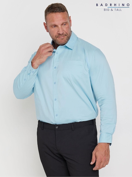 BadRhino Big & Tall Dark Navy Blue Long Sleeve Shirt (AD7426) | 215 zł