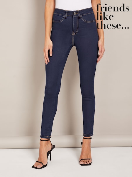 Friends Like These Rinse Blue Petite High Waisted Jeggings (AD7519) | $46
