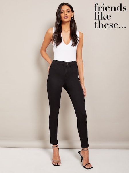 Friends Like These Black Tall High Waisted Jeggings (AD7531) | €39