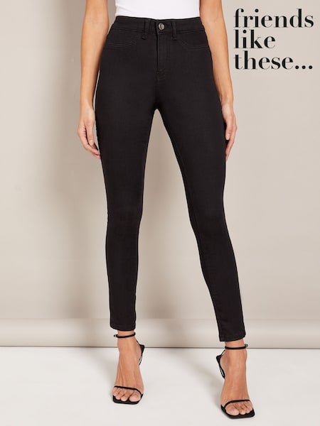 Черный - Friends Like These High Waisted Jeggings (AD7599) | €36