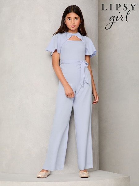 Lipsy Cut-Out Flutter Sleeve Jumpsuit (5-16yrs) (AD7696) | 156 LEI - 198 LEI