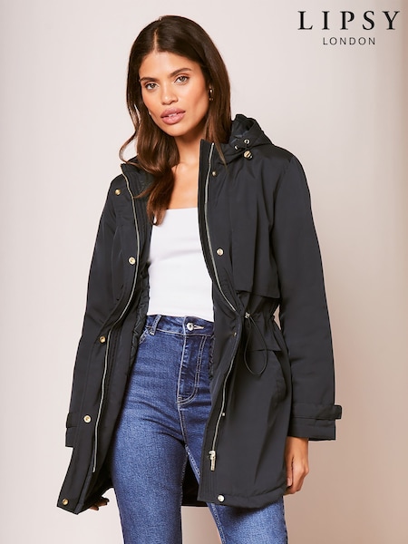 Темно-синий - Lipsy Shower Resistant Parka Raincoat (AD7793) | 51 910 тг