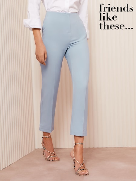 Friends Like These Blue Petite Tailored Tapered Ankle Grazer Trousers (AD8161) | €40