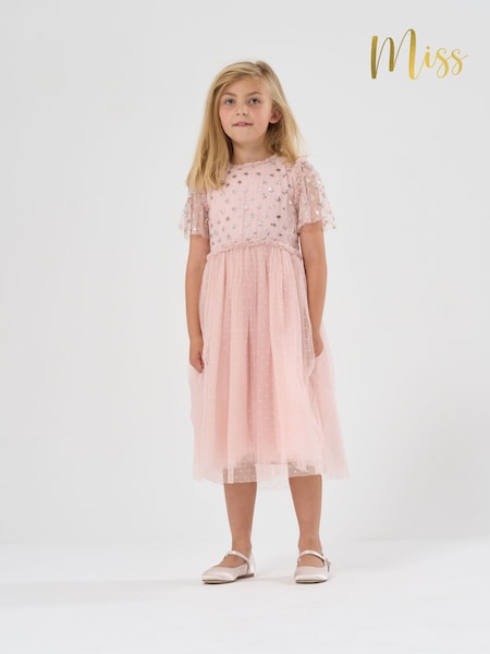 Miss Cluster Sequin Waterfall Dress (AD8203) | €54