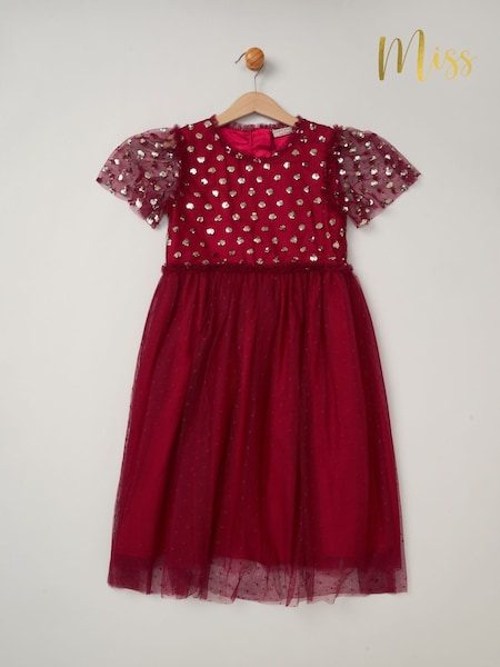 Miss Cluster Sequin Waterfall Dress (AD8213) | €54