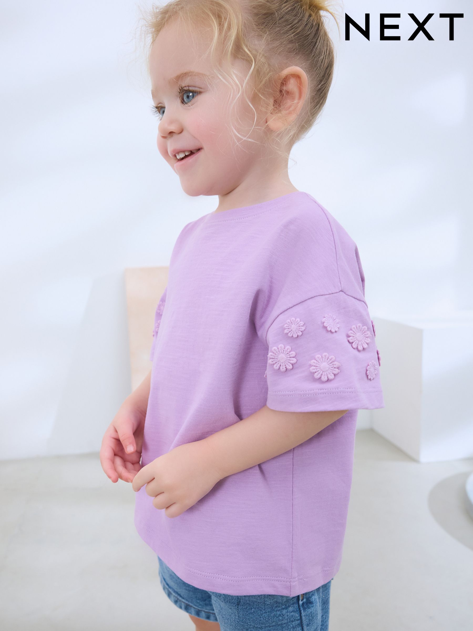 Buy Girls' T Shirts Embroidery Online | Next USA