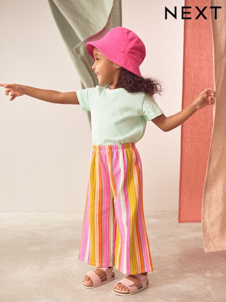 Rainbow Stripe Textured Wide Leg Trousers (3mths-7yrs) (AD8337) | AED36 - AED46