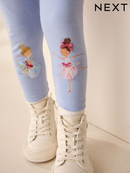 Blue Ballerina Embellished Leggings (3mths-7yrs) (AD8346) | €7 - €10