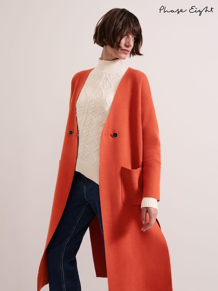 Phase Eight Orange Destiny Coatigan (AD8348) | €72