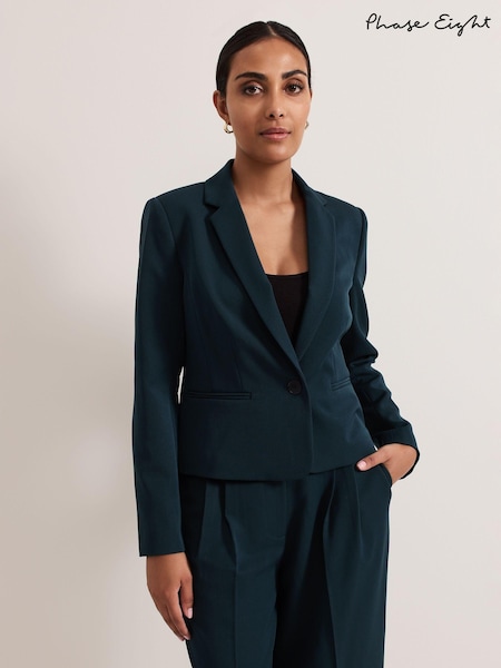 Phase Eight Green Petite Arabella Crop Blazer (AD8351) | €106