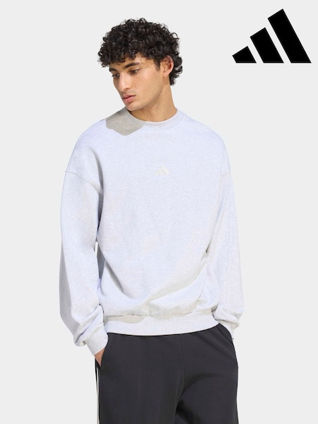 Grey - Regular Adidas Kit Small Logo Sweatshirt