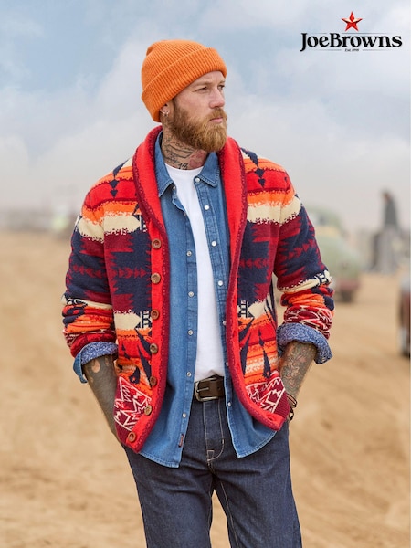 Joe Browns Orange Knitted Shawl Neck Cardigan (AD8401) | 3,905 UAH
