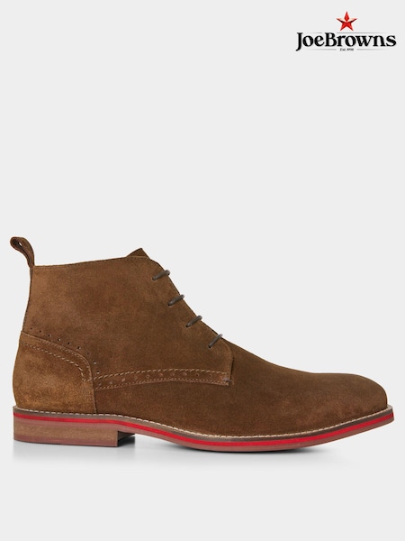Joe Browns Casual Suede Brogue Detail Lace-up Boots (AD8407) | kr959