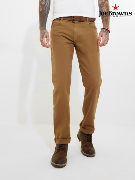 Joe Browns Brown Straight Leg Chino Style Trousers (AD8458) | R$ 495