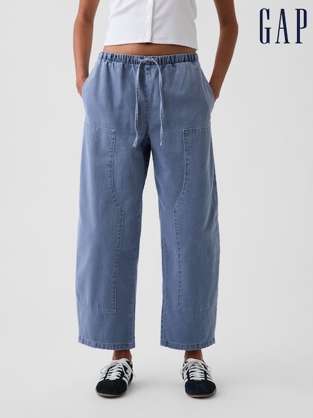 Μπλε - Gap Easy Double-knee Barrel Trousers