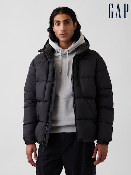 Černý - Regular Gap Heavyweight Puffer Jacket