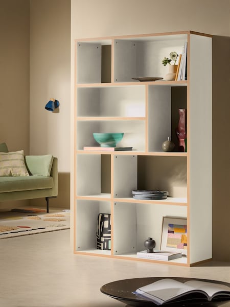 MADE.COM Grey Zayla Wide Tall Shelving Unit (AD8613) | €377